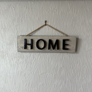pancarte décorative "HOME"