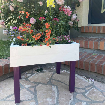 Jardinet bois de palette coloré
