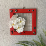 Cadre décoratif coloré et fleurs