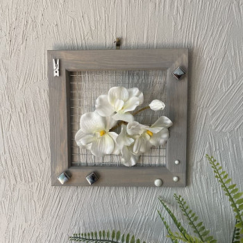 Cadre décoratif coloré et fleurs