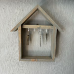 Porte clefs en bois de sapin