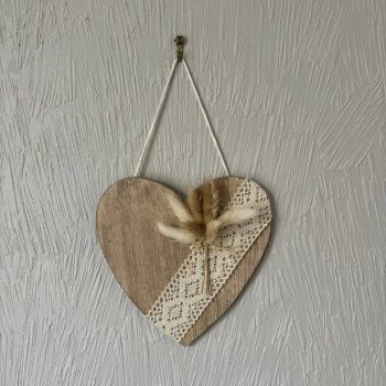 Coeur décoratif fleur séchées