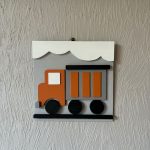 Cadre décoratif camion benne 