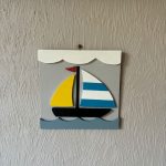 Cadre décoratif bateau à voile 