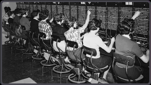 Téléphonistes Vintage