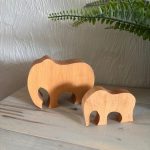 Éléphant en bois