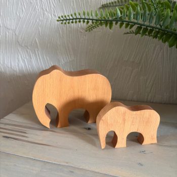 Éléphant en bois